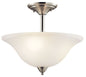 42879NI - Kichler Lighting Nicholson Brushed Nickel 3 Light Flush Mount