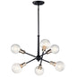 43095BK - Kichler Lighting Armstrong Black 6 Light Chandelier