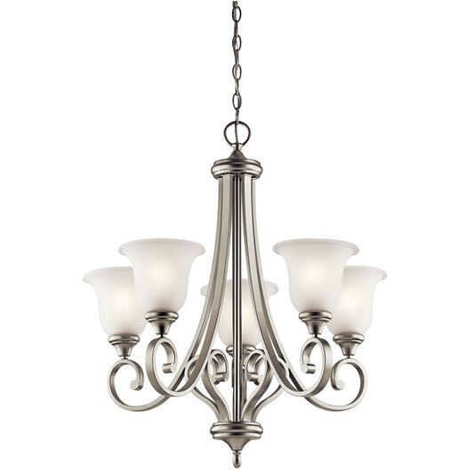 43156NI - Kichler Lighting Monroe Brushed Nickel 5 Light Chandelier
