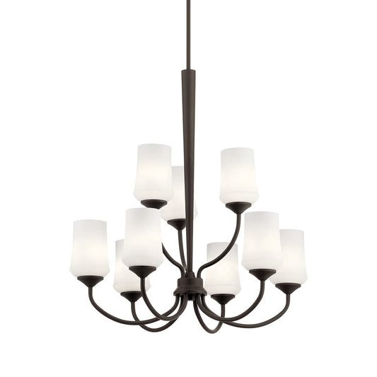 43666OZ - Kichler Lighting Aubrey Olde Bronze 9 Light Chandelier