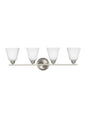 4413004-962 - Sea Gull Parkfield Brushed Nickel 4 Light Vanity Light