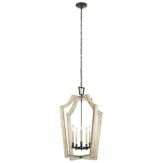 44262AVI - Kichler Lighting Botanica Anvil Iron 5 Light Pendant