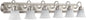5094-6-165 - Quorum Satin Nickel 6 Light Vanity Light