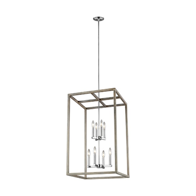 5134508-872 - Seagull Lighting Moffet Street Hall Foyer 8 Light Pendant