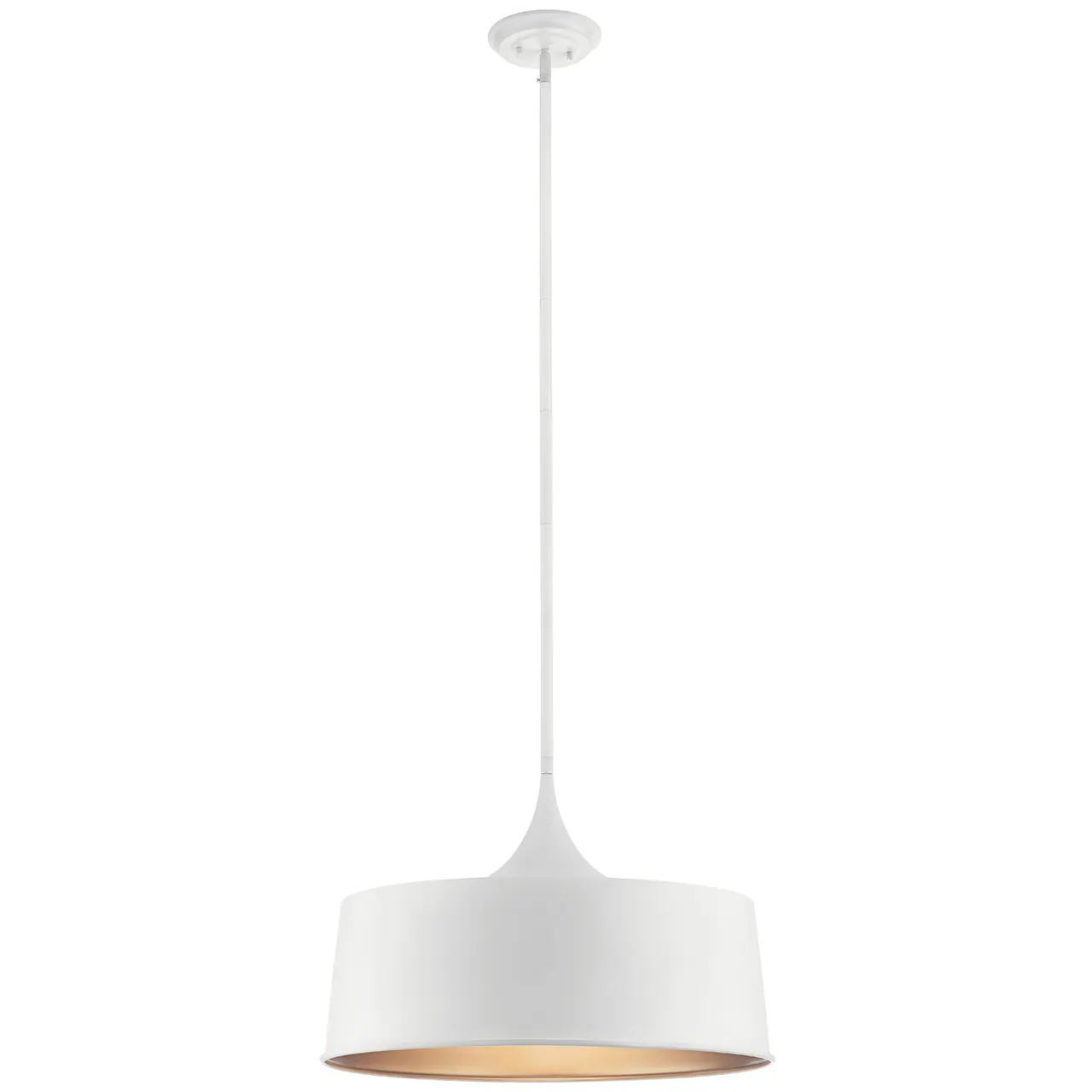 52097WH - Kichler Lighting Elias White Convertible Pendant