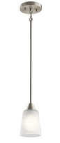 52235NI - Kichler Lighting Skagos Brushed Nickel Mini Pendant
