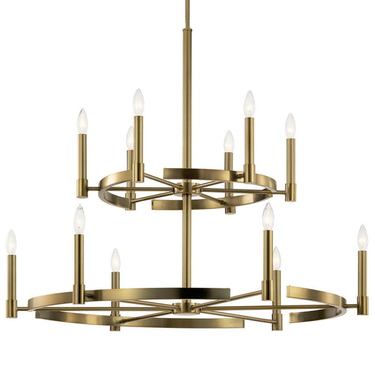 52428BNB - Kichler Lighting Tolani Brushed Natural Brass 12 Light Chandelier