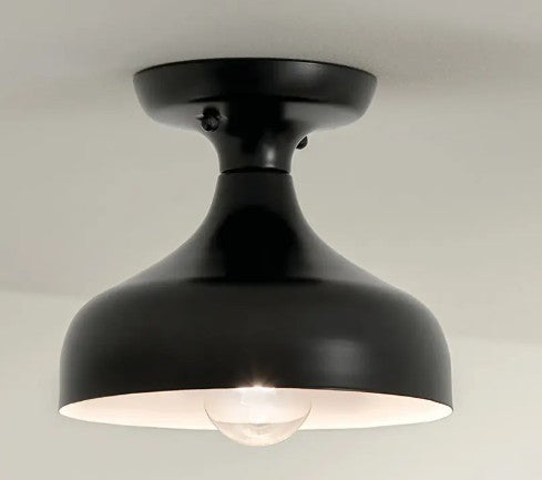 52599BK - Kichler Lighting Sisu Black Semi Flush Mount