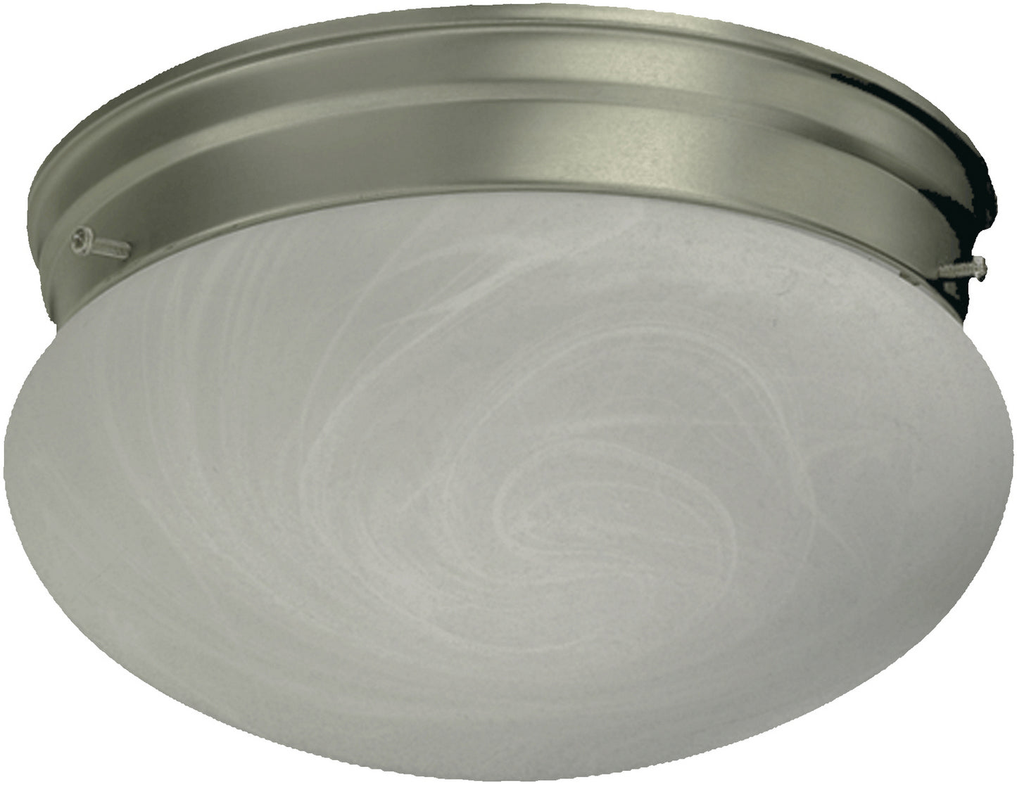 3021-8-65 - Quorum Satin Nickel Mushroom 9" Ceiling Flush Mount