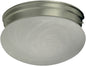3021-8-65 - Quorum Satin Nickel Mushroom 9" Ceiling Flush Mount