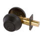 200B-US19 - Delaney Hardware Black Single Cylinder Keyed Deadbolt