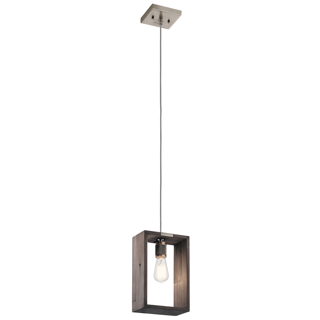44217CLP - Kichler Lighting Industrial Frames Classic Pewter 1 Light Mini Pendant