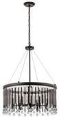 43723ESP - Kichler Lighting Piper Espresso 6 Light Chandelier