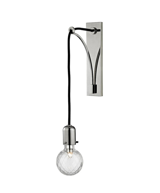 1101-PN - Polished Nickel 1 Lt. Marlow Wall Sconce - Hudson Valley - IN STOCK LIGHTING - Wall Sconce