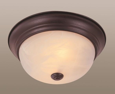 Trans Globe Lighting 13617 ROB Traditional Two Light Flush mount, 11"
