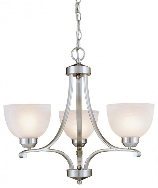 1423-84 - Brushed Nickel 3 Lt. Paradox Chandelier - Minka Lavery - IN STOCK LIGHTING - Chandelier