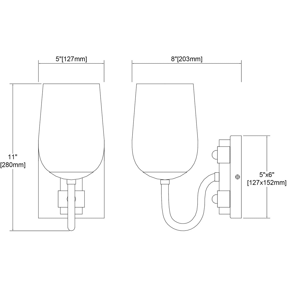 ELK 15370-1 Dillon 1 Light 8 inch Vintage Rust with Colonial Maple Vanity