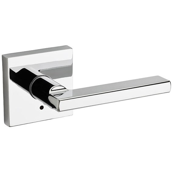 Kwikset 155HFL-SQT-26 Halifax Privacy Door Lever Set with Push Button Lock