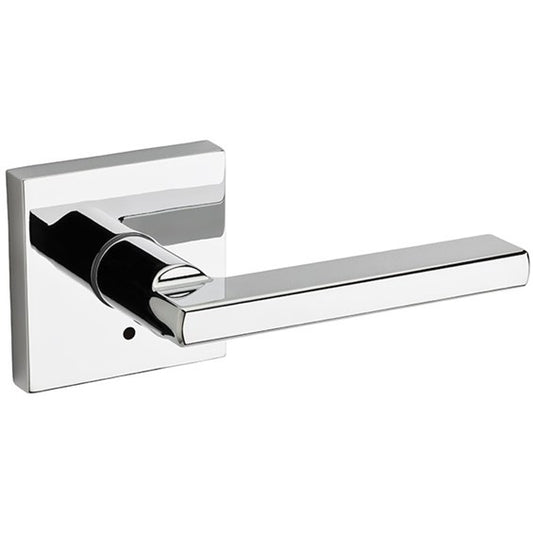 Kwikset 155HFL-SQT-26 Halifax Privacy Door Lever Set with Push Button Lock