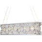 Varaluz 165N05MS Fascination 5 Light 48 inch Linear Pendant, Metallic Silver