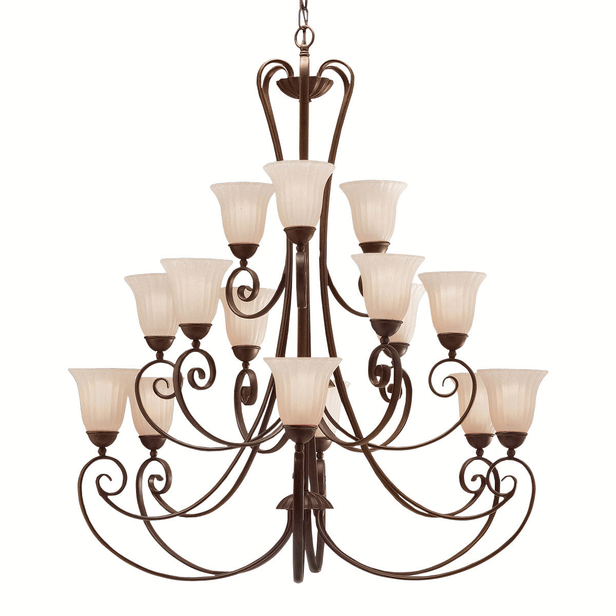 1829TZ - Willowmore 15 Light 42 inch Tannery Bronze Chandelier