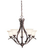 Kichler 2020TZ Dover 5 Light 24 inch Chandelier, Tannery Bronze