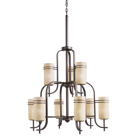 2184OZ - Sombra 9 Light Chandelier in Olde Bronze