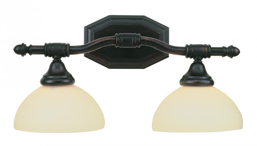 2522 ROB - Rubbed Oil Bronze 2 Lt. Bull Nose Bath Vanity - Trans Globe Lighting - IN STOCK LIGHTING - Vanities