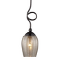 Varaluz Lighting 256M01BC Emma 1-Light Mini Pendant, Black Chrome