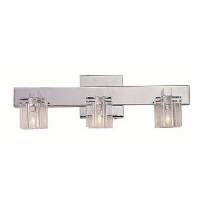 2843PC- Seaglass 3 Light Chrome Vanity