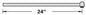 Troy Lighting 2A24MB 2' Straight Arm, Black