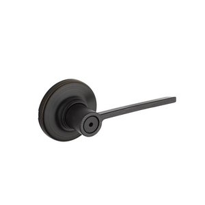 Kwikset 300LRL-11P Ladera Privacy Leverset with Round Rosettes