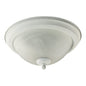 3066-11-66 - White 2 Lt. Alabaster Flush Mount - Quorum - IN STOCK LIGHTING - Flush Mount