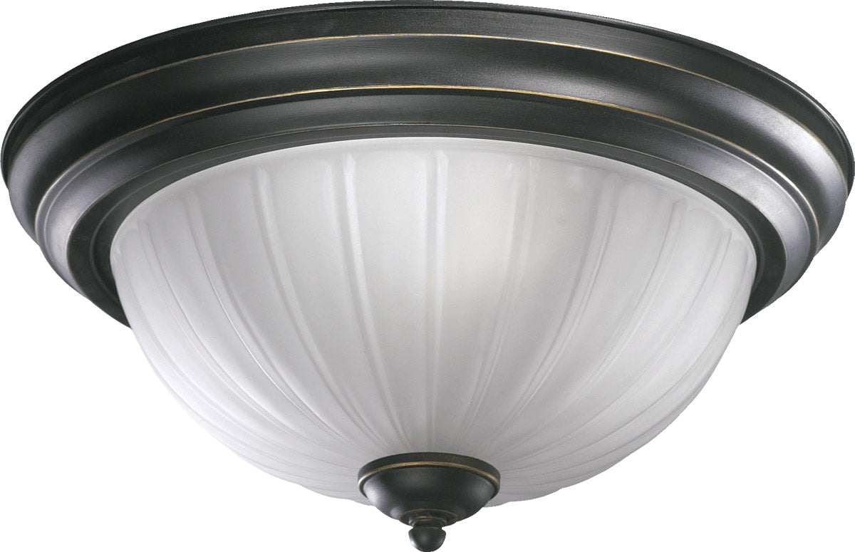 Quorum 3074-11-95 Signature 2 Light 12 inch Old World Flush Mount