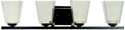 Kichler Lighting 5462OZ 4-Light Urban Ice Incandescent Bath Light, Old Bronze