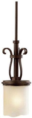 Sea Gull Lighting 61133-814 Brookshire One-Light Mini Pendant, Misted Bronze