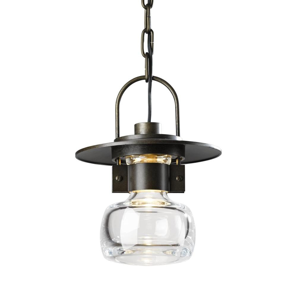 Hubbardton Forge 363003-SKT-75-ZM0448 Mason Single Light 8" Wide Outdoor Mini Pendant