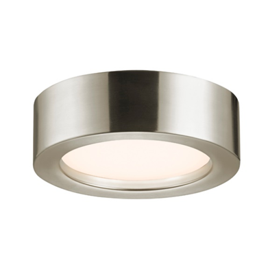 Sonneman 3723.13, Puck Slim Round Flush Mount Ceiling Lighting, 1 Light LED, SN
