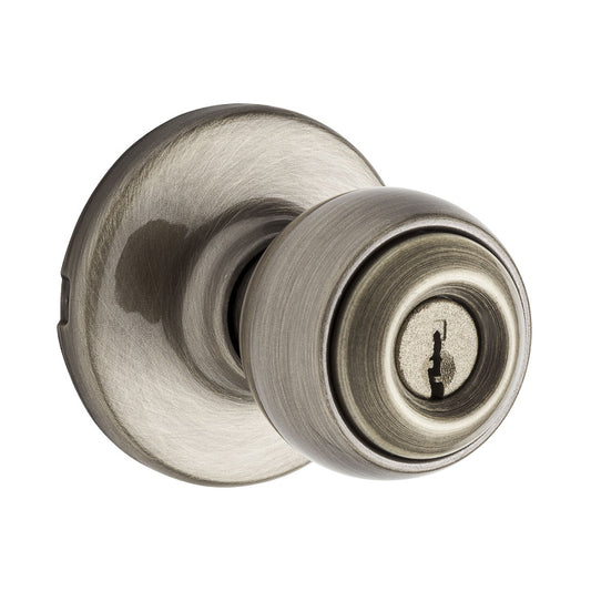 400P-5 - Keyed Entry Antique Brass Knob
