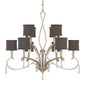4060BS-541-CR - Brushed Silver 10 Lt. Elan Chandelier - Capital Lighting - IN STOCK LIGHTING - Chandelier