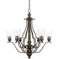 Capital Lighting 417461RB-372 Sinclaire 6 Light 32 inch Chandelier, Renaissance Brown