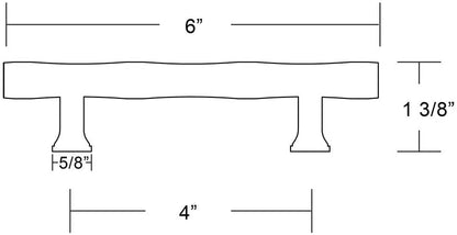 Emtek 86429US14 Tribeca 4 Inch Center to Center Bar Cabinet Pull, Polished Nickel
