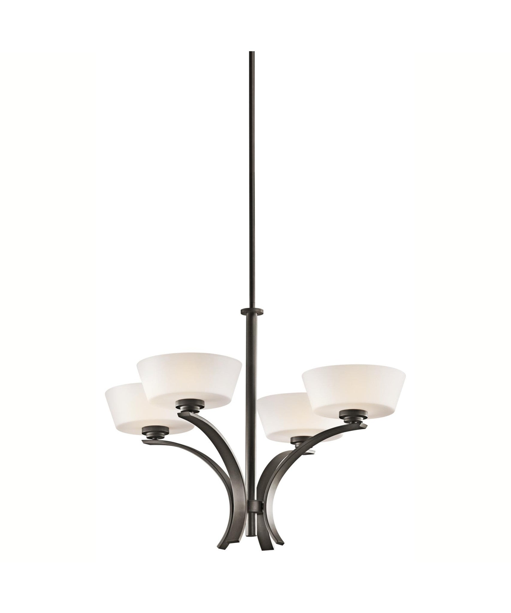 42529OZ - Olde Bronze 4 Lt. Rise Chandelier - Kichler - IN STOCK LIGHTING - Chandelier