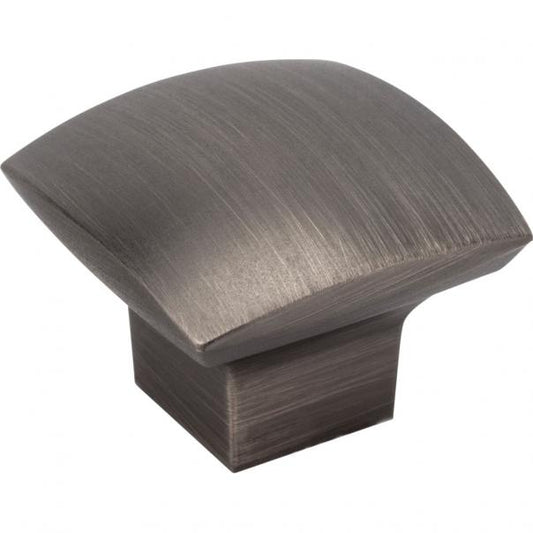 Hardware Resources 431BNBDL Sonoma 1 3/16" Square Cabinet Knob, Brushed Pewter