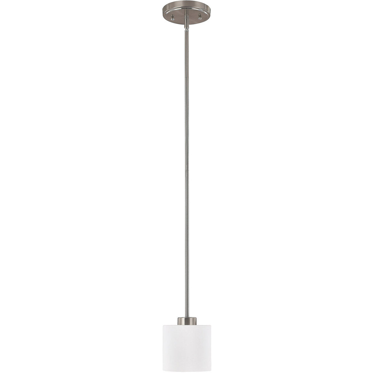 Capital Lighting 4340BN-103 Steele 1 Light 6 inch Brushed Nickel Pendant Light