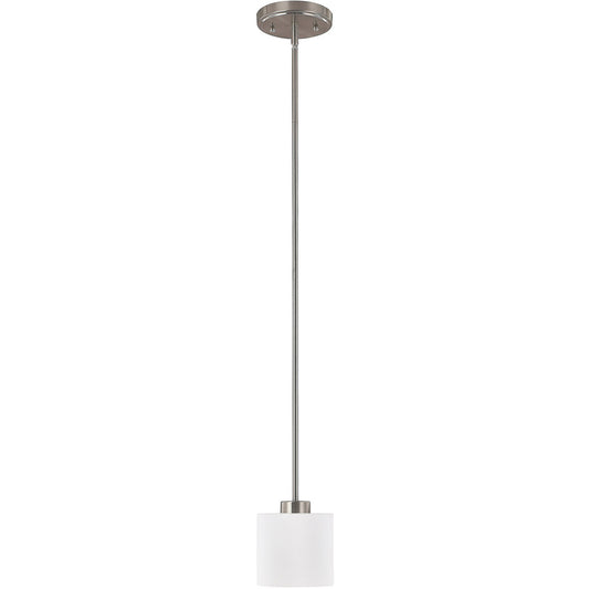 Capital Lighting 4340BN-103 Steele 1 Light 6 inch Brushed Nickel Pendant Light