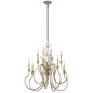 Kichler 43729SGD Grace 9 Light 30 inch Chandelier, Sterling Gold