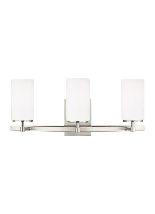 Sea Gull 4424603EN3-962 Alturas 3 Light 22 inch Bath Vanity, Brushed Nickel