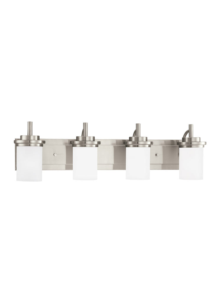 Sea Gull 44663EN3-962 Winnetka 4 Light 32 inch Brushed Nickel Wall Bath Fixture Wall Light