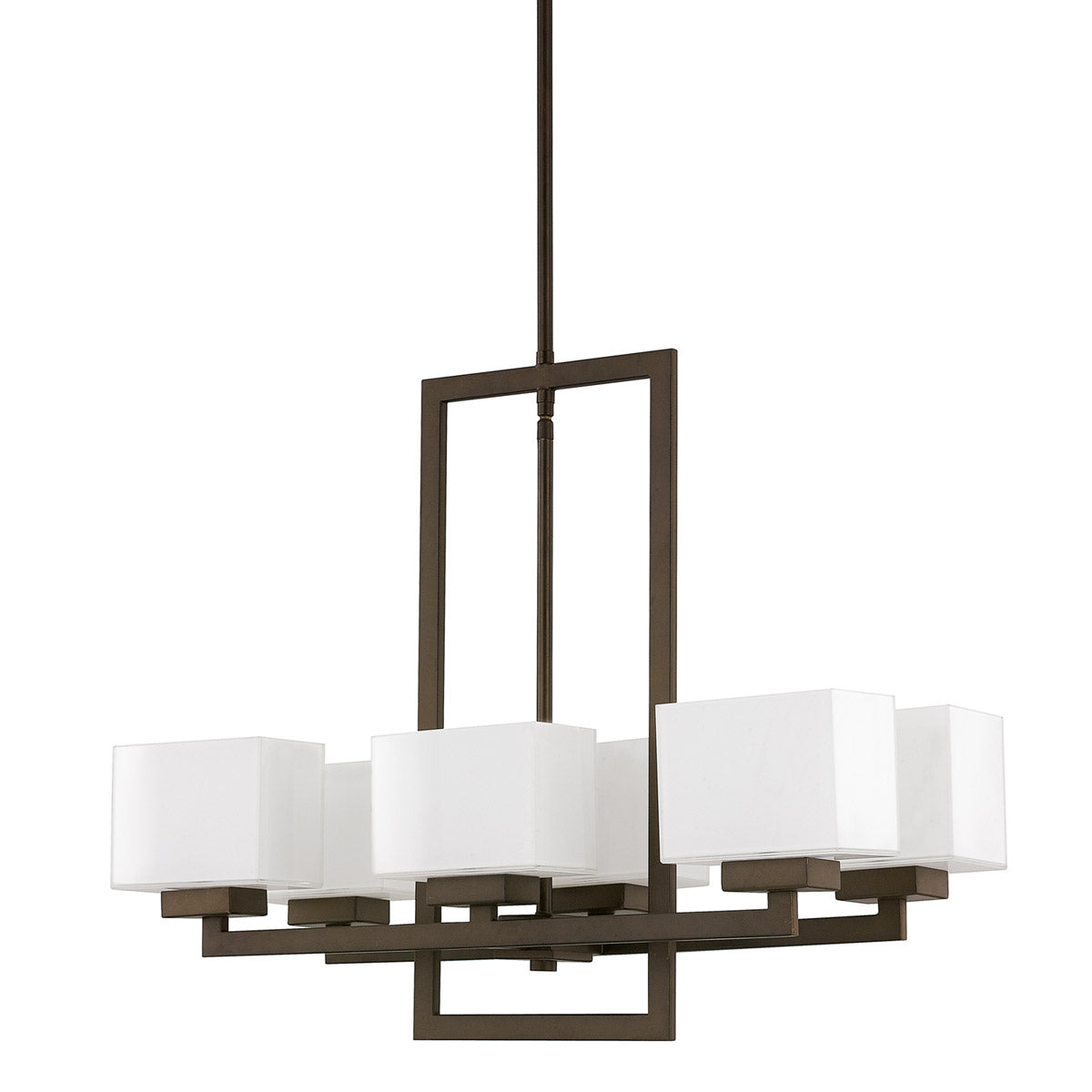 Capital Lighting 4756BB-155 Tahoe 6 Light Chandelier, Burnished Bronze
